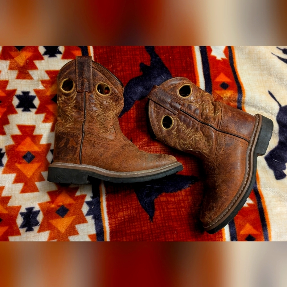 Dan Post Brown Leather Western Boots